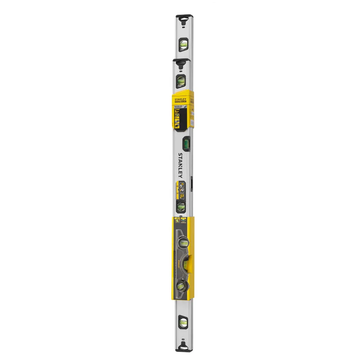 STANLEY FATMAX Xtreme Hohlprofil-Wasserwaagen - Promo Packs - 3er-Set mit Torpedo (60cm und 120cm)