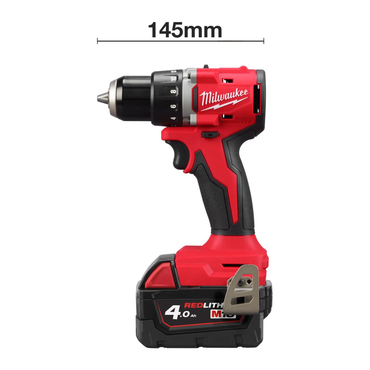 Milwaukee M18 bürstenloser Akku - Bohrschrauber, M18BLDDRC - 402C
