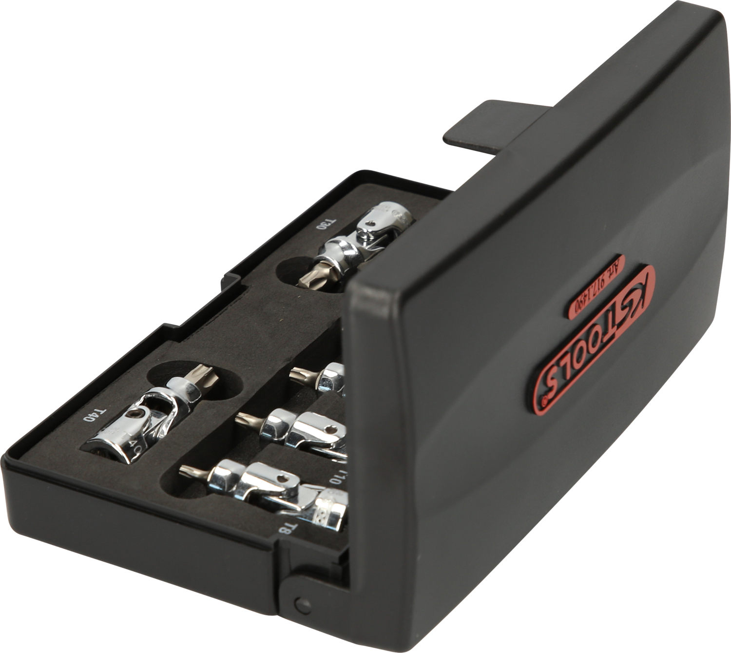 KS Tools 1/4" CHROMEplus Bit-Stecknuss-Satz mit Gelenk Torx, 8-tlg T8-T40