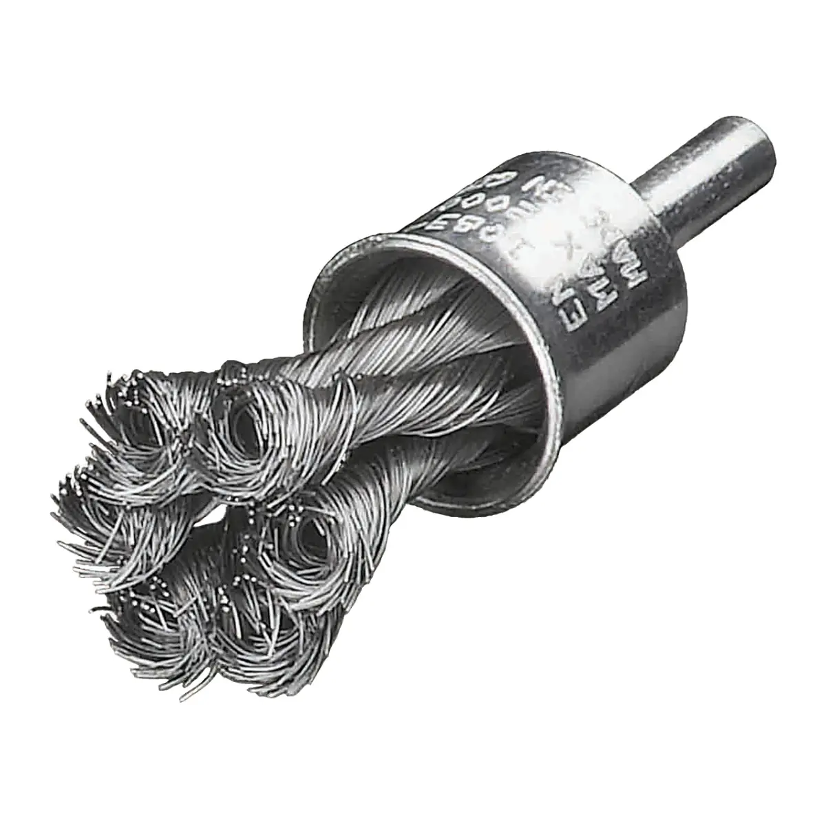 Milwaukee Pinselbürste für Geradschleifer, gezopft, Stahl 19 x 28 x 72 x 0,35 mm, 6 mm Schaft