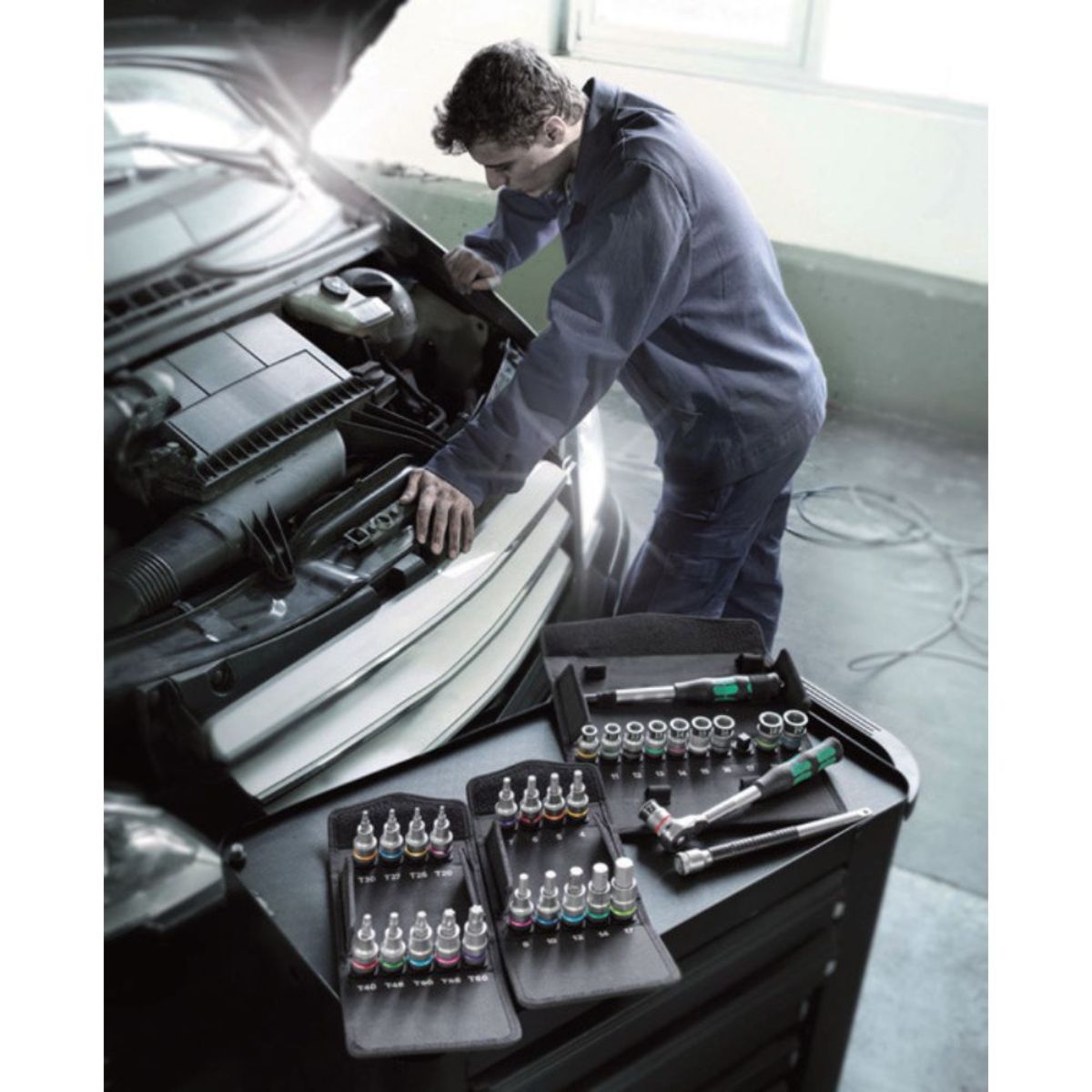 Wera 8740 C HF 1 Zyklop Bitnuss-Satz Innensechskant, mit Haltefunktion, 9-teilig