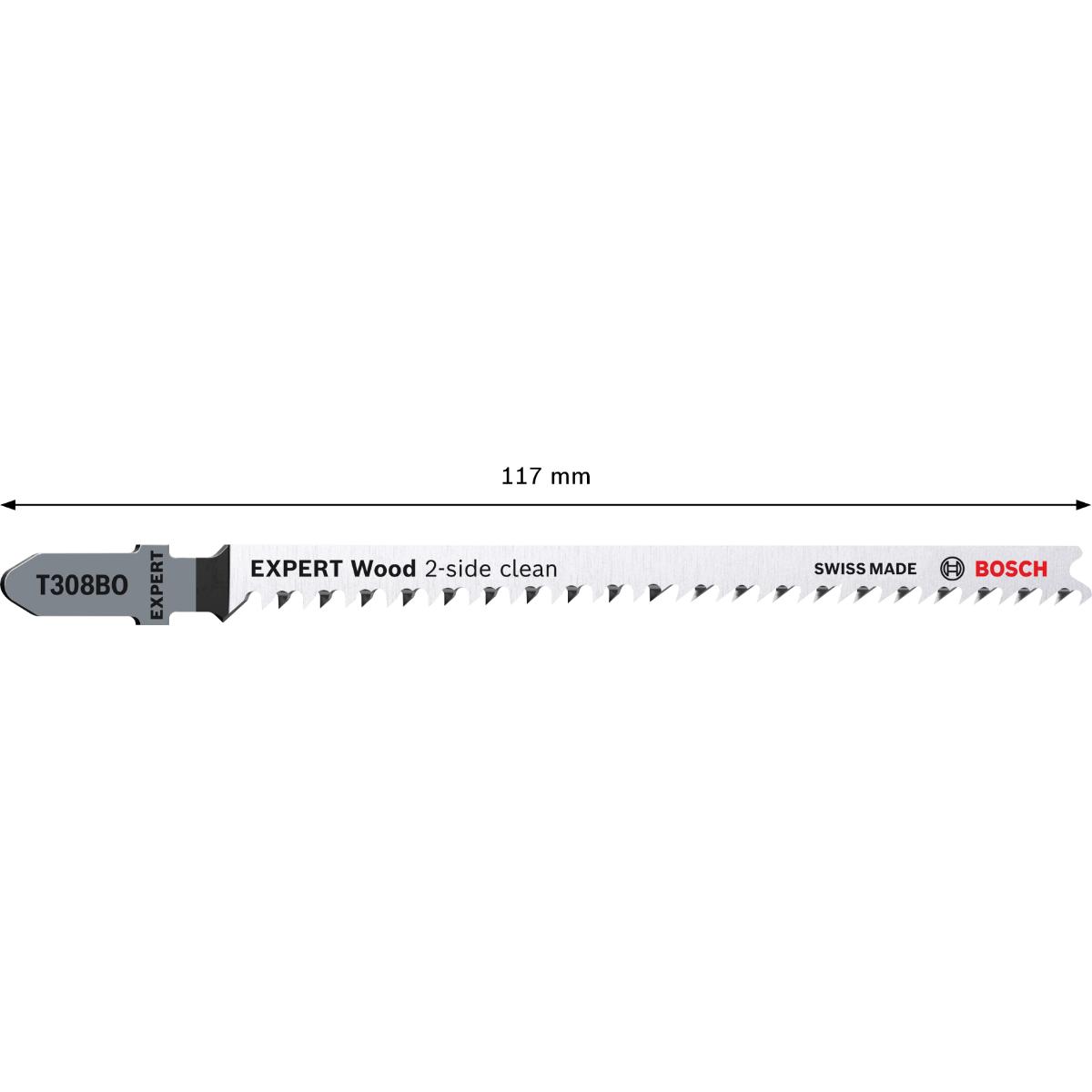 Bosch EXPERT ‘Wood 2-side clean’ T 308 BO Stichsägeblatt