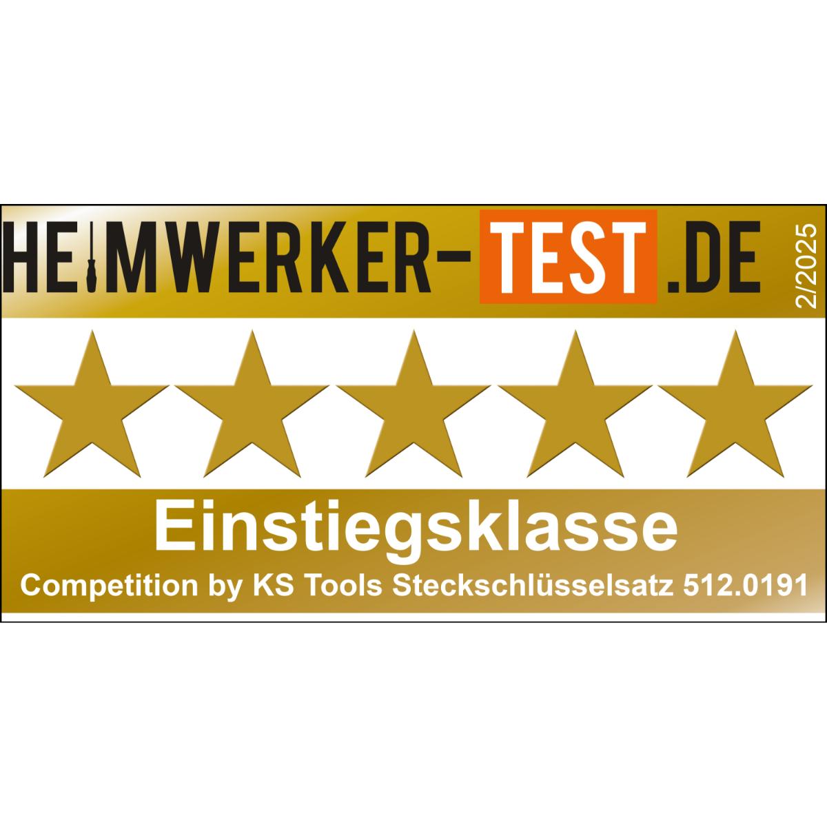 COMPETITION 1/4+3/8+1/2Steckschlüssel 191-teiliegs Set