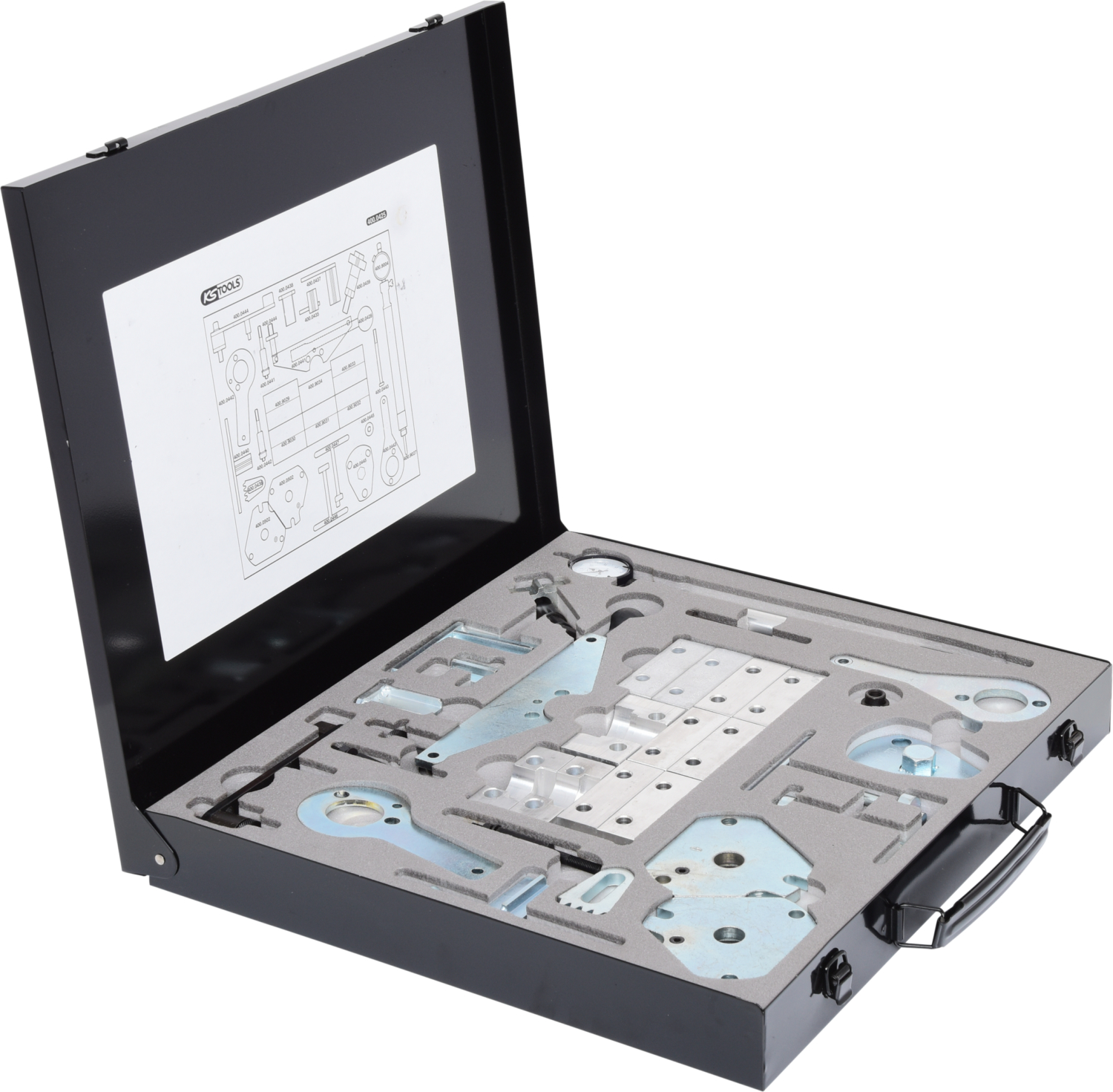 KS Tools Motoreinstell-Werkzeug-Satz für Alfa Romeo - Fiat - Lancia, 36-tlg