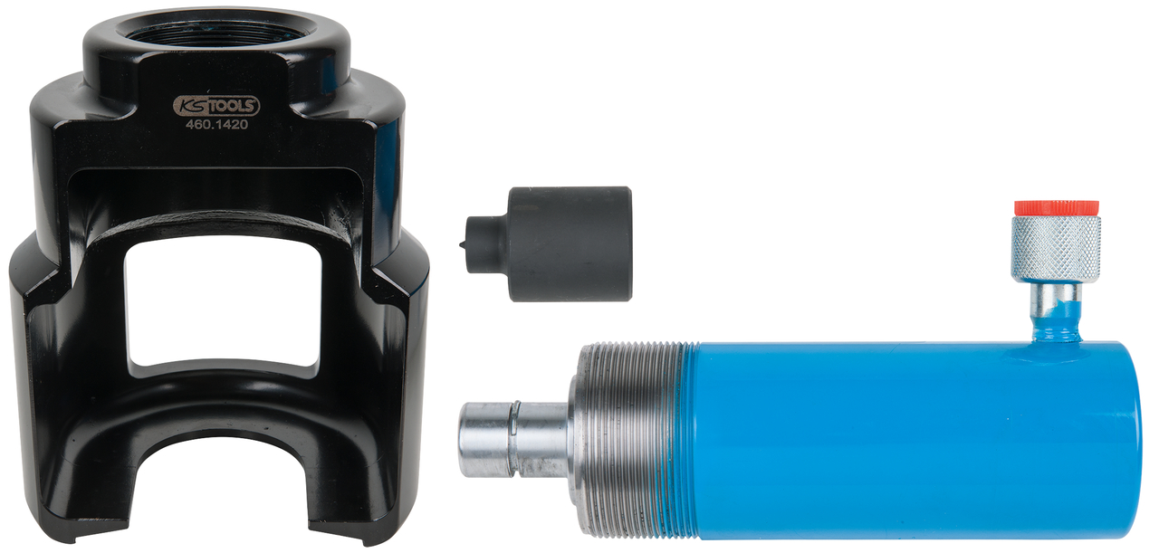 KS Tools Hydraulischer Lenkstockhebel-Abzieher mit Fenster für Scania, 3-tlg
