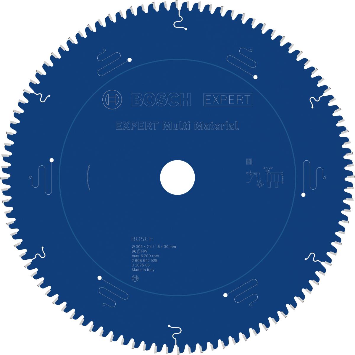 Bosch Kreissägeblatt Expert for Multi Material, 210 x 30 x 2,4 mm, 54