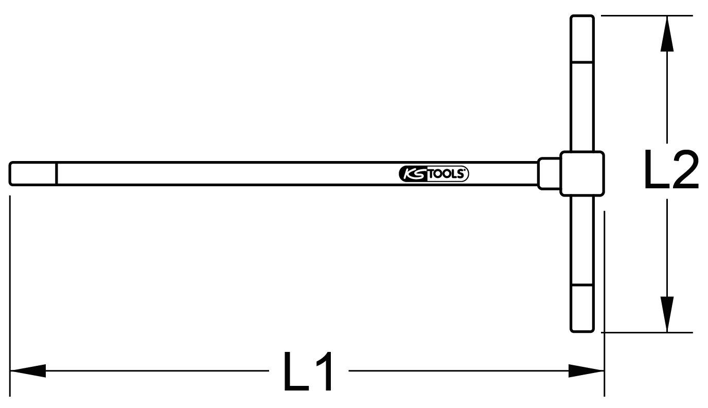KS Tools 3-Wege T-Griff-Innensechskant-Schlüssel
