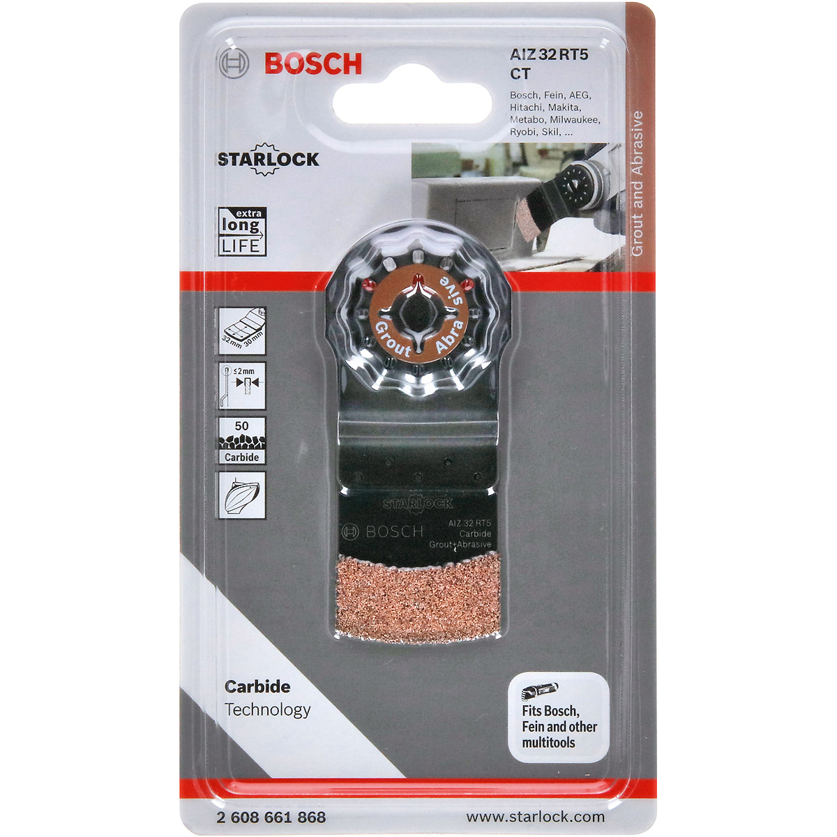 Bosch Carbide-RIFF Tauchsägeblatt AIZ 32 RT5, 30 x 32 mm