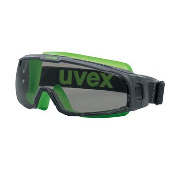 uvex Vollsichtbrille u-sonic grau, grün