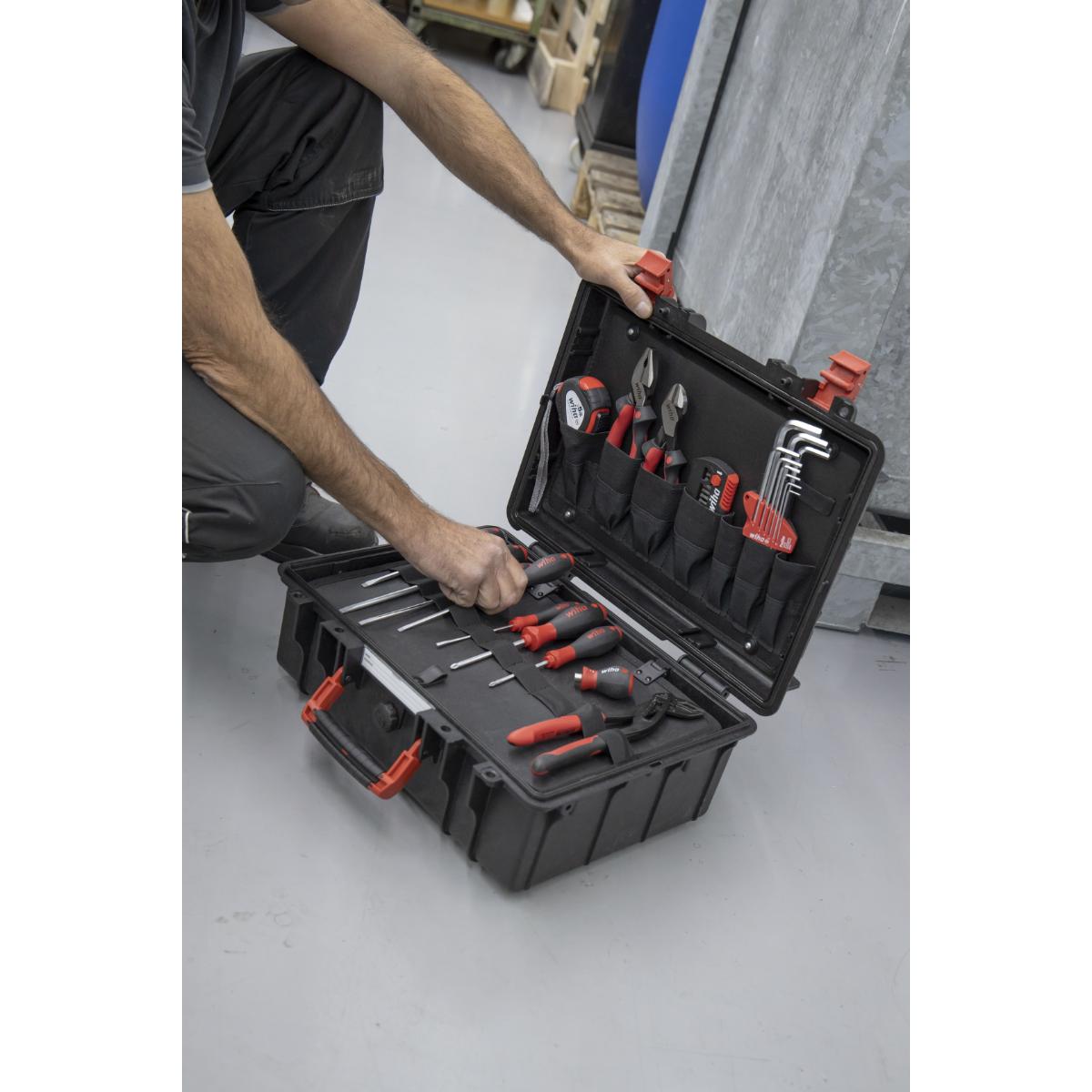 Wiha Werkzeugkoffer Basic Set L mechanic 36-teiliges Set