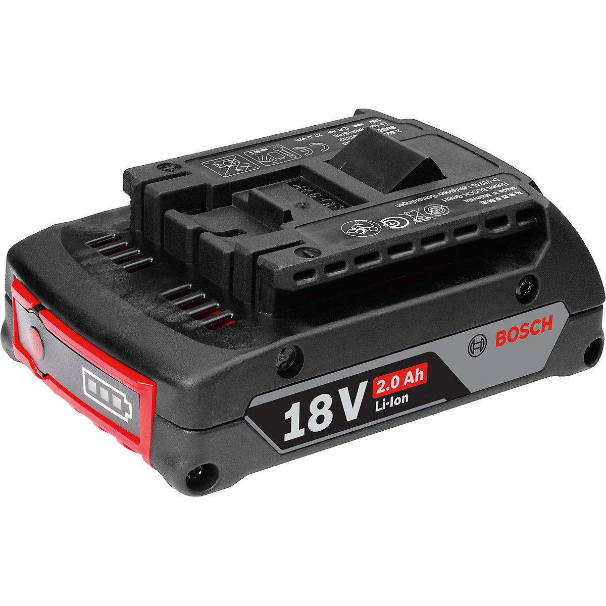 Bosch Einschubakku Professional, GBA M-B 18V, Light Duty, Kapazität 2.0Ah, mit ECP