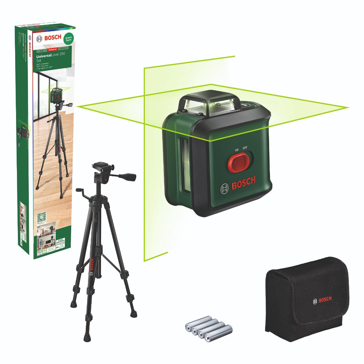 Bosch Kreuzlinien-Laser UniversalLevel 360 Set