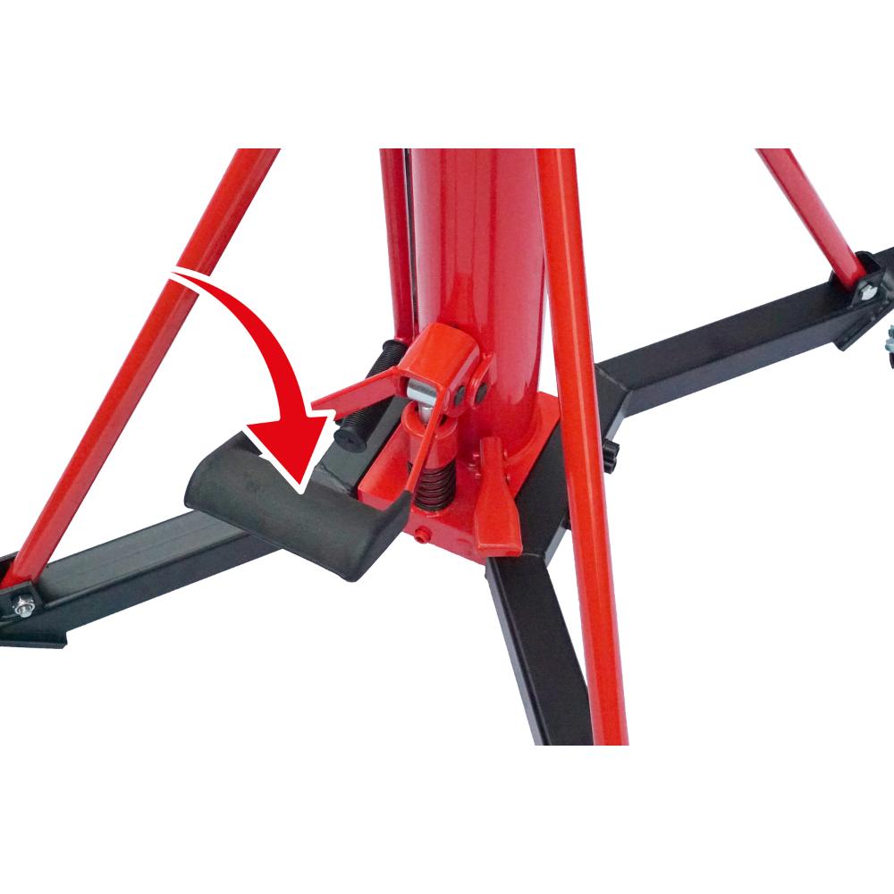 KS Tools performance Hydraulik-Getriebeheber mit Tisch, 1000 kg