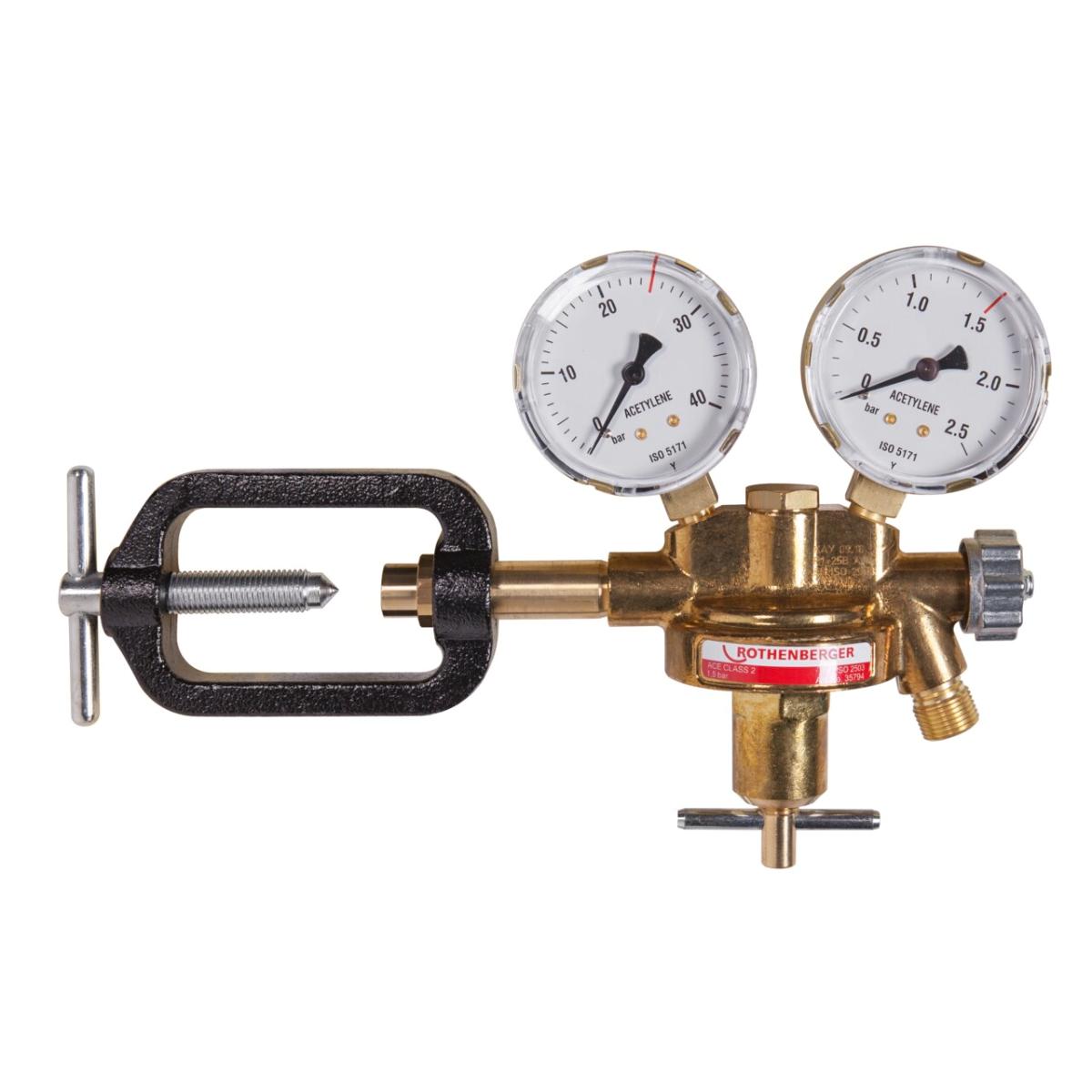 ROTHENBERGER Acetylen - Druckminderer, DIN 8546