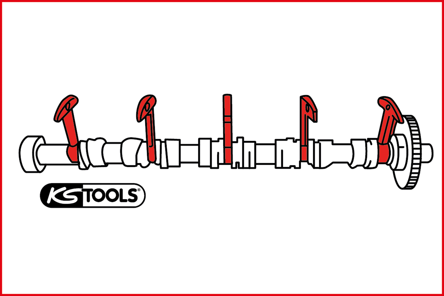KS Tools Nockenwellen Montage und Demotage-Satz für VAG, 9-tlg