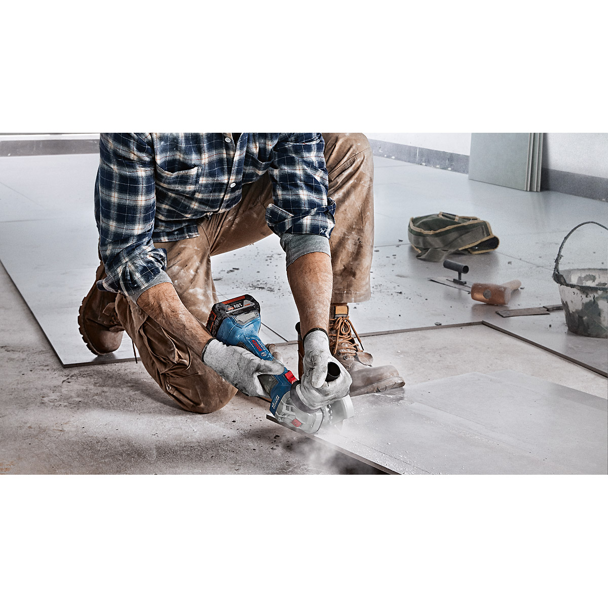 Bosch Akku-Winkelschleifer GWS 18V-7 Solo-Gerät