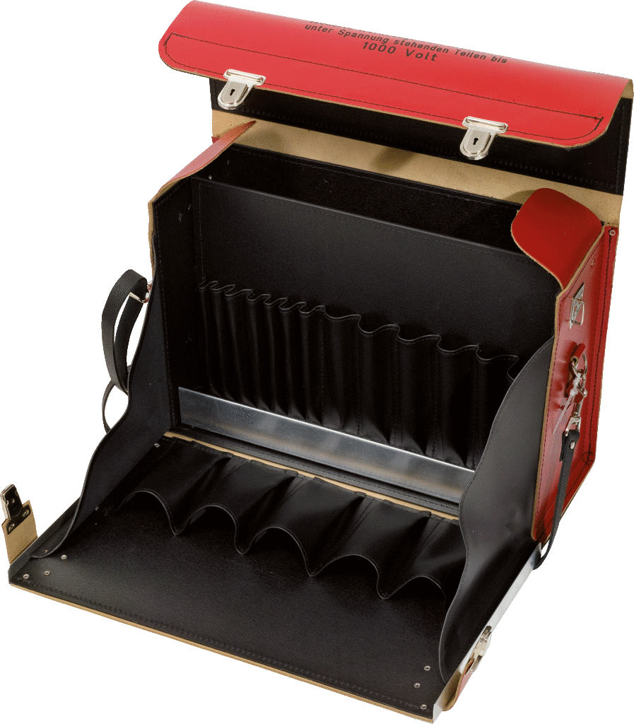 KS Tools Werkzeugkoffer, leer, Leder