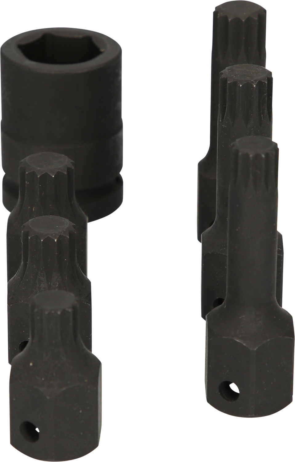 KS Tools 1/2" Spezial-Kraft-Bit-Stecknuss-Satz Vielzahn, 7-tlg M14-M18