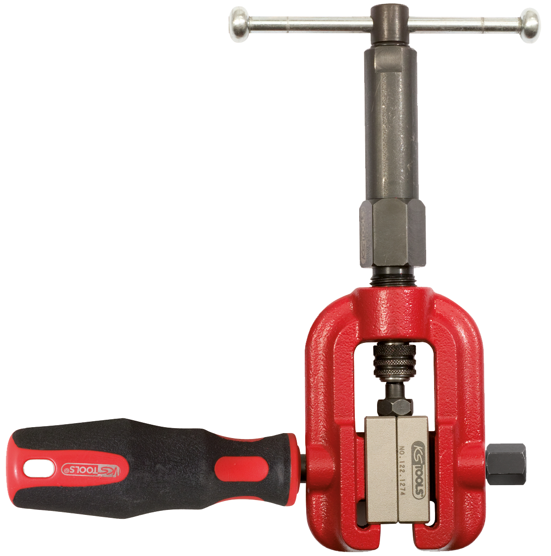KS Tools FLAREFIX 1 Universal-Bremsleitungs-Bördelgerät-Satz mit Hydraulik-Spindel, 16-tlg