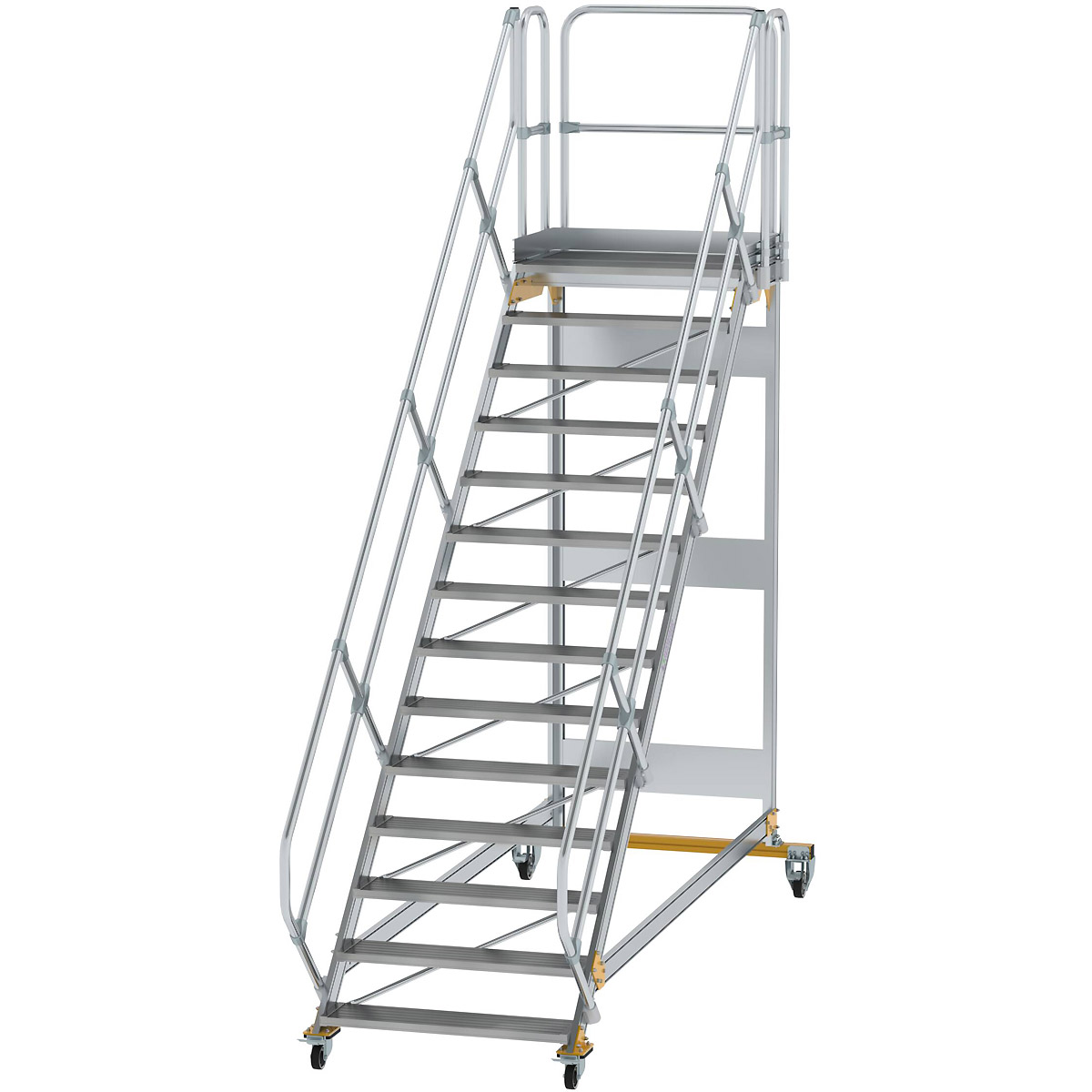 Munk Plattformtreppe 45° fahrbar Stufenbreite 1000mm