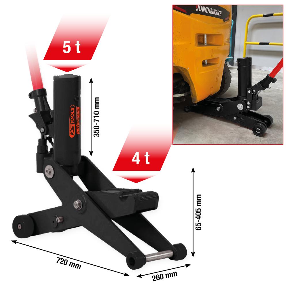KS Tools performance Heber für Gabelstapler, hydraulisch 4-5 t