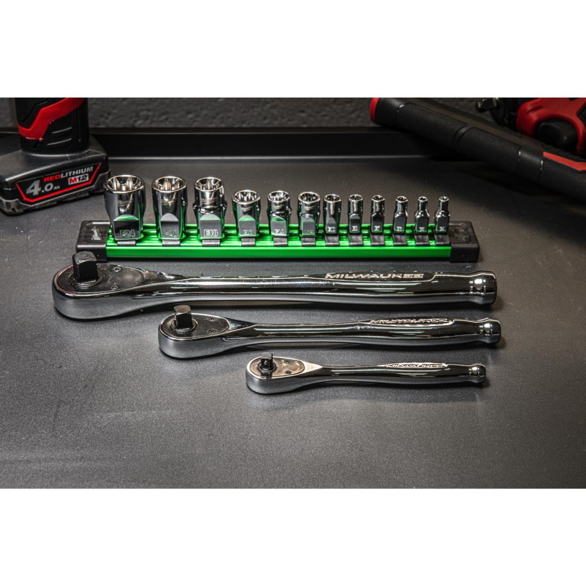 Milwaukee Steckschlüsseleinsatz E-TX E-Torx,12 -teiliges Set