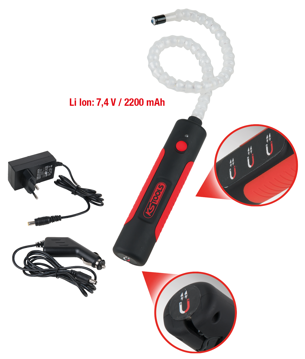 KS Tools Flexible Inspektionslampe 400 Lumen