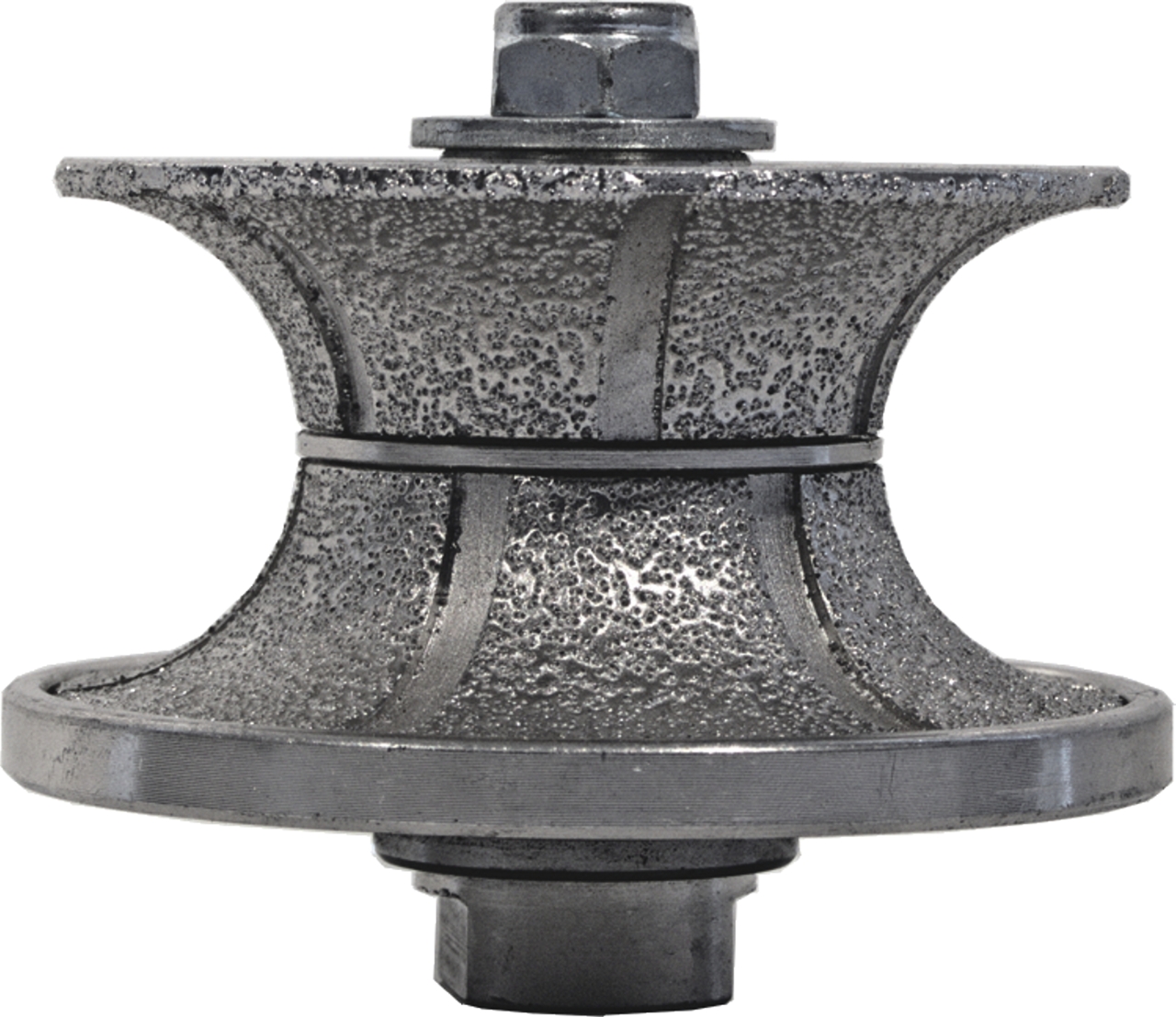 ELMAG Diamant-Profilfräser Profiler PXV r=15 / d=30, M14 - 'vacuum- brazed', Halbrund(grit 2)