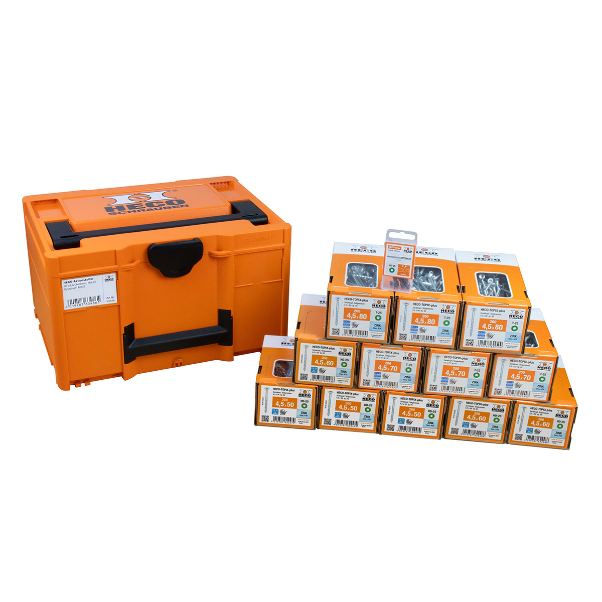 HECO Aktionskoffer "HT-plus 4,5mm, HD-25", Systainer3 M237
