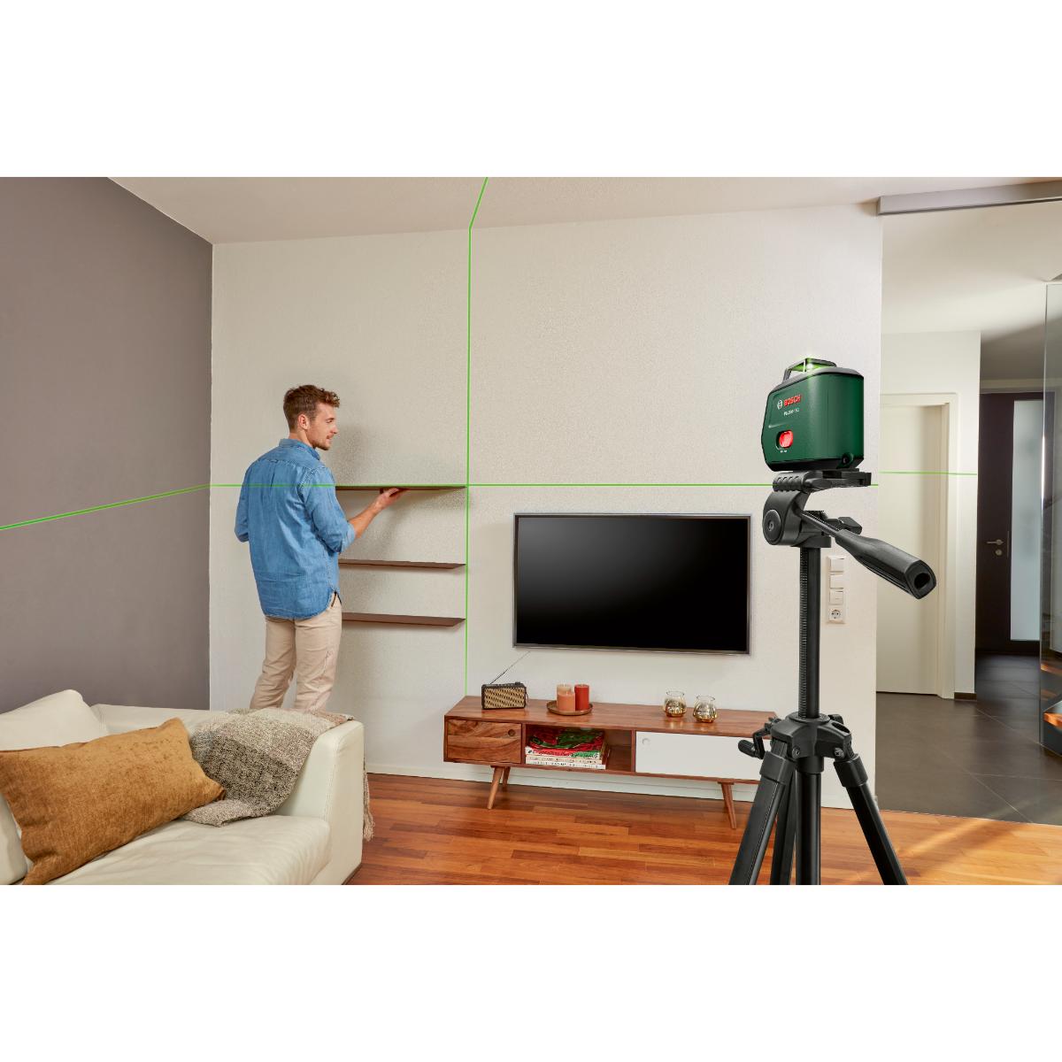Bosch Kreuzlinien-Laser PLL360-15G Set, 1 x Akku BA 3.6V 2.0Ah