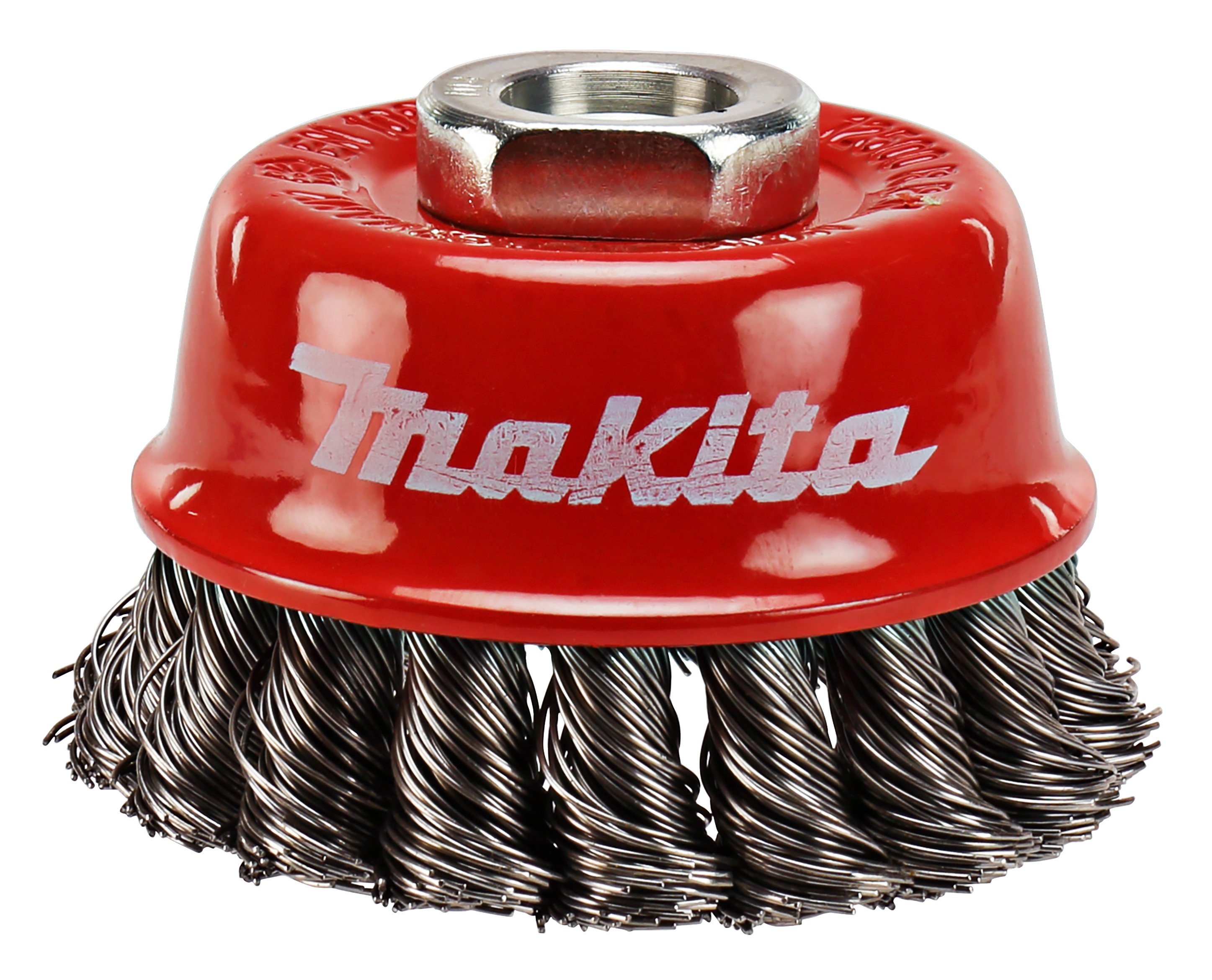 Makita Topfbürste, 65 mm - gezopft - verzinkter Stahl - M14 - P-04488