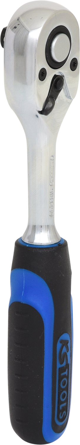 KS Tools 1/4" CHROMEplus Umschaltknarre, 72 Zahn, Kunststoffgriff