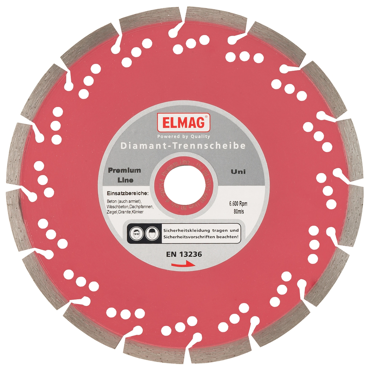 ELMAG Diamantscheibe PREMIUM LINE - UNI (Bohrung: 25,4 mm)