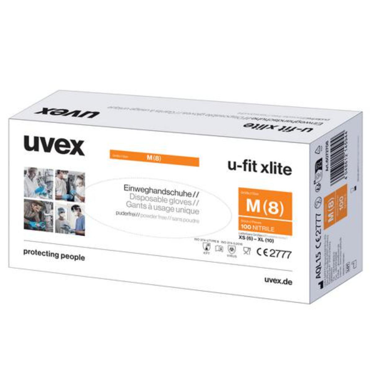 uvex u-fit xlite Einwegschutzhandschuh, 100 Stück