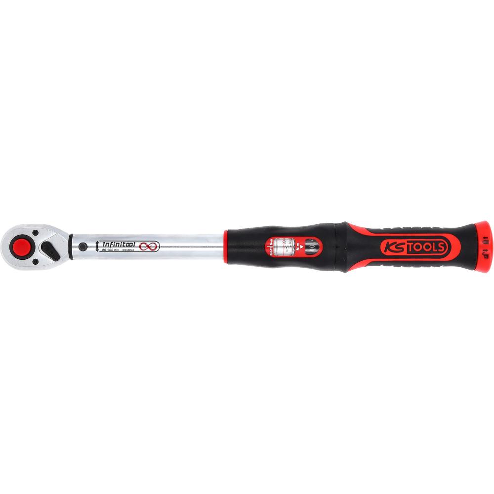 KS Tools 1/2 Zoll INFINITOOL Ratschen-Drehmomentschlüssel, 20-100 Nm