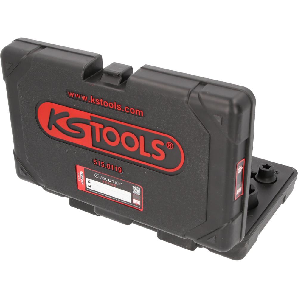 KS Tools 1/4 Zoll+3/8 Zoll+1/2 Zoll Torx Plus-Steckschlüssel-Satz, 19-tlg