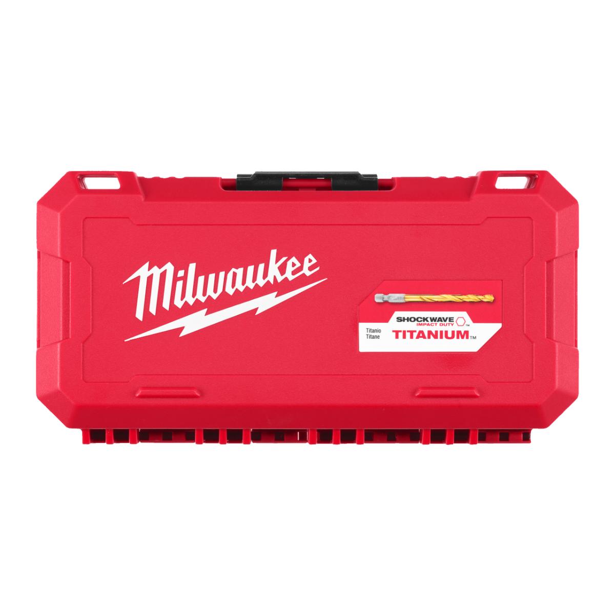 Milwaukee Metallbohrer SWave HSS-G TiN Set 25-teiliges Set RED HEX SHOCKWAVE