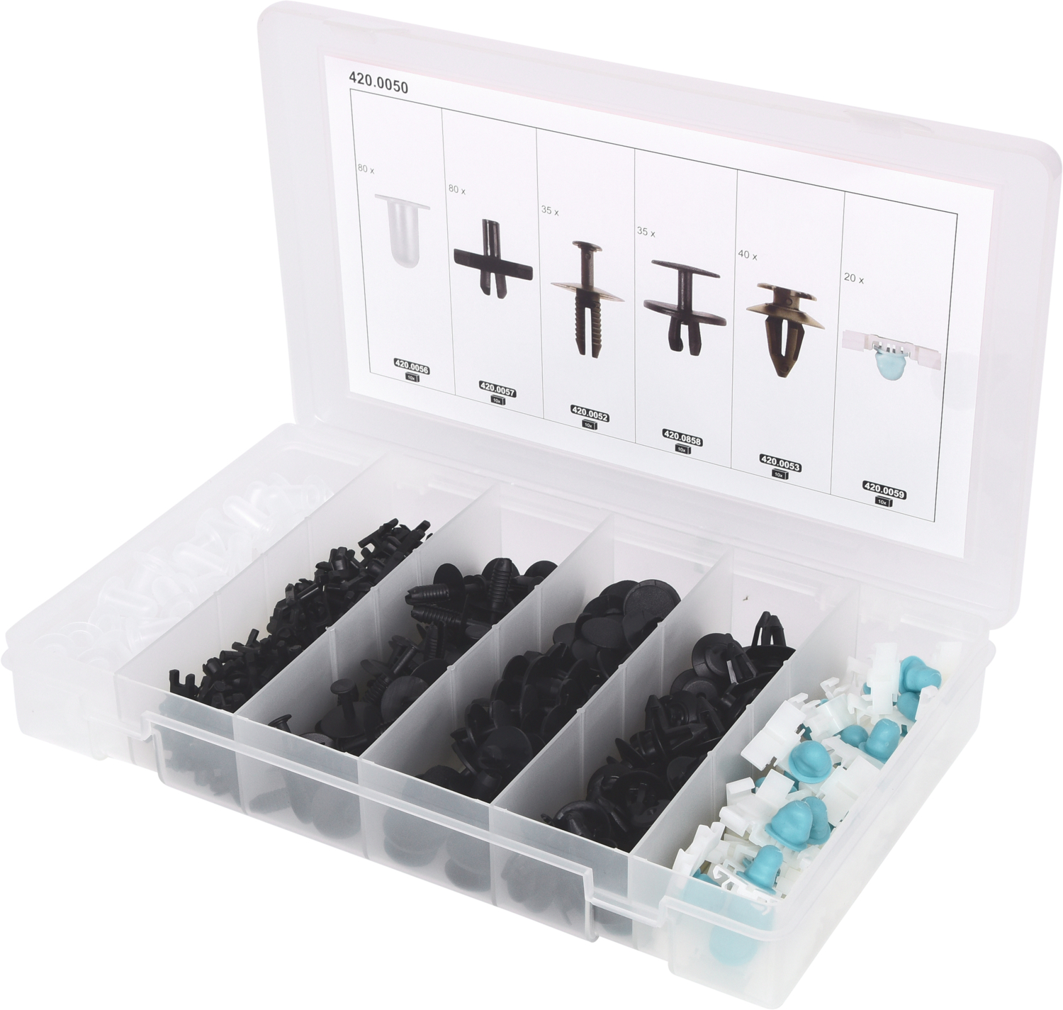 KS Tools Befestigungs-Clip-Satz für BMW, 290-tlg