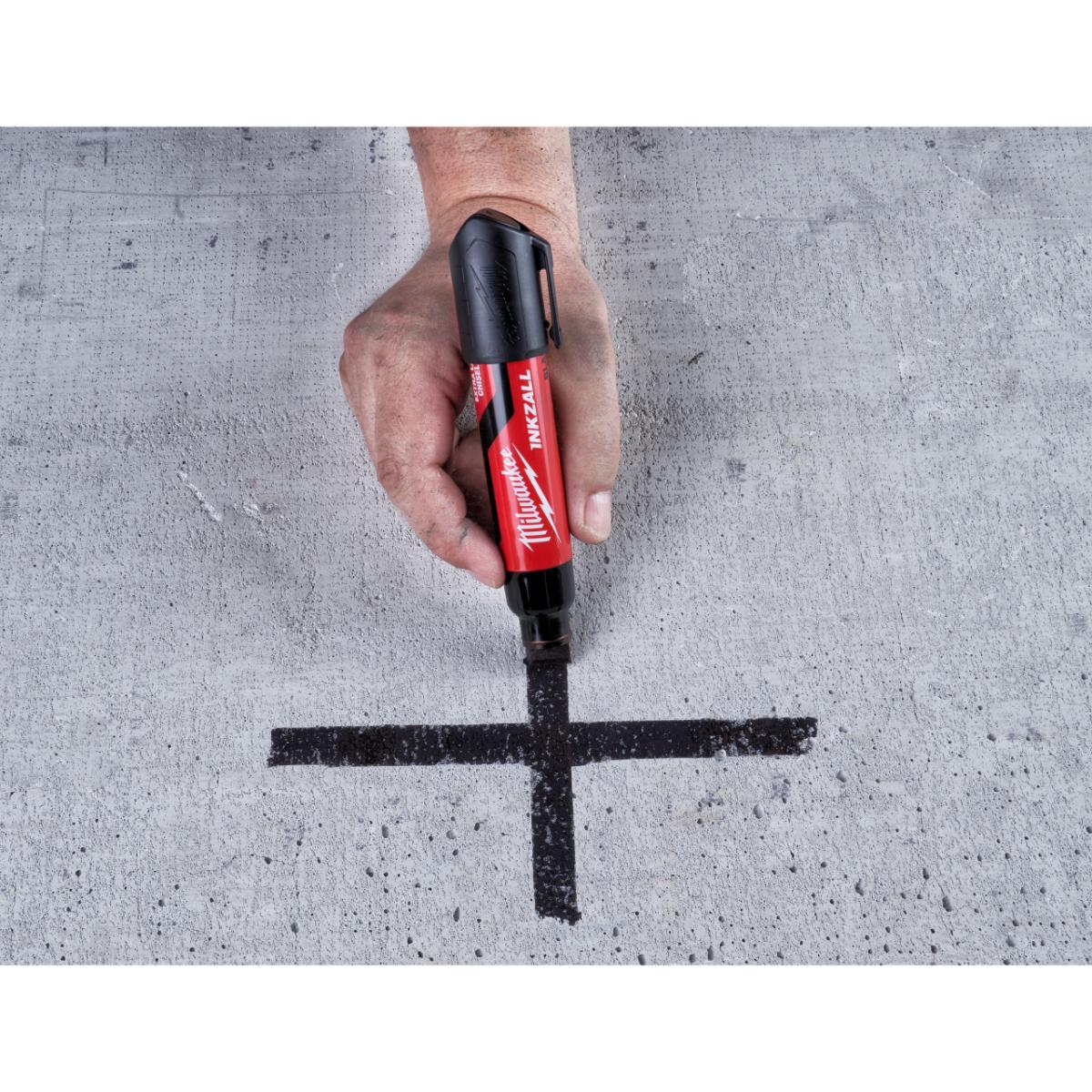 Milwaukee INKZALL™ Permanentmarker mit Keilspitze - Mindestmenge 12