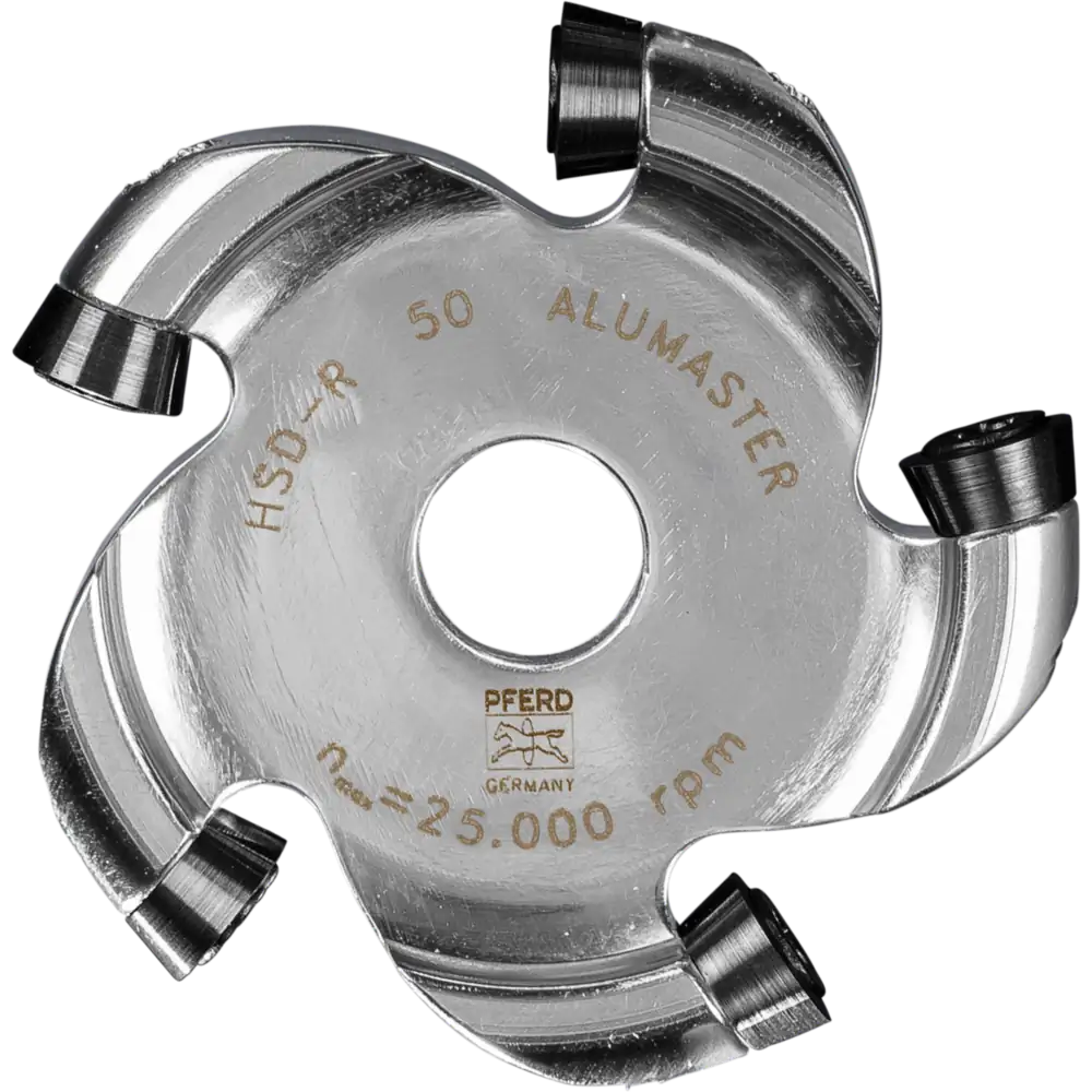 PFERD TOOLS Hochleistungsfrässcheibe ALUMASTER Ø 49 mm für Winkel-/Geradschleifer Alu Bearbeitung HICOAT