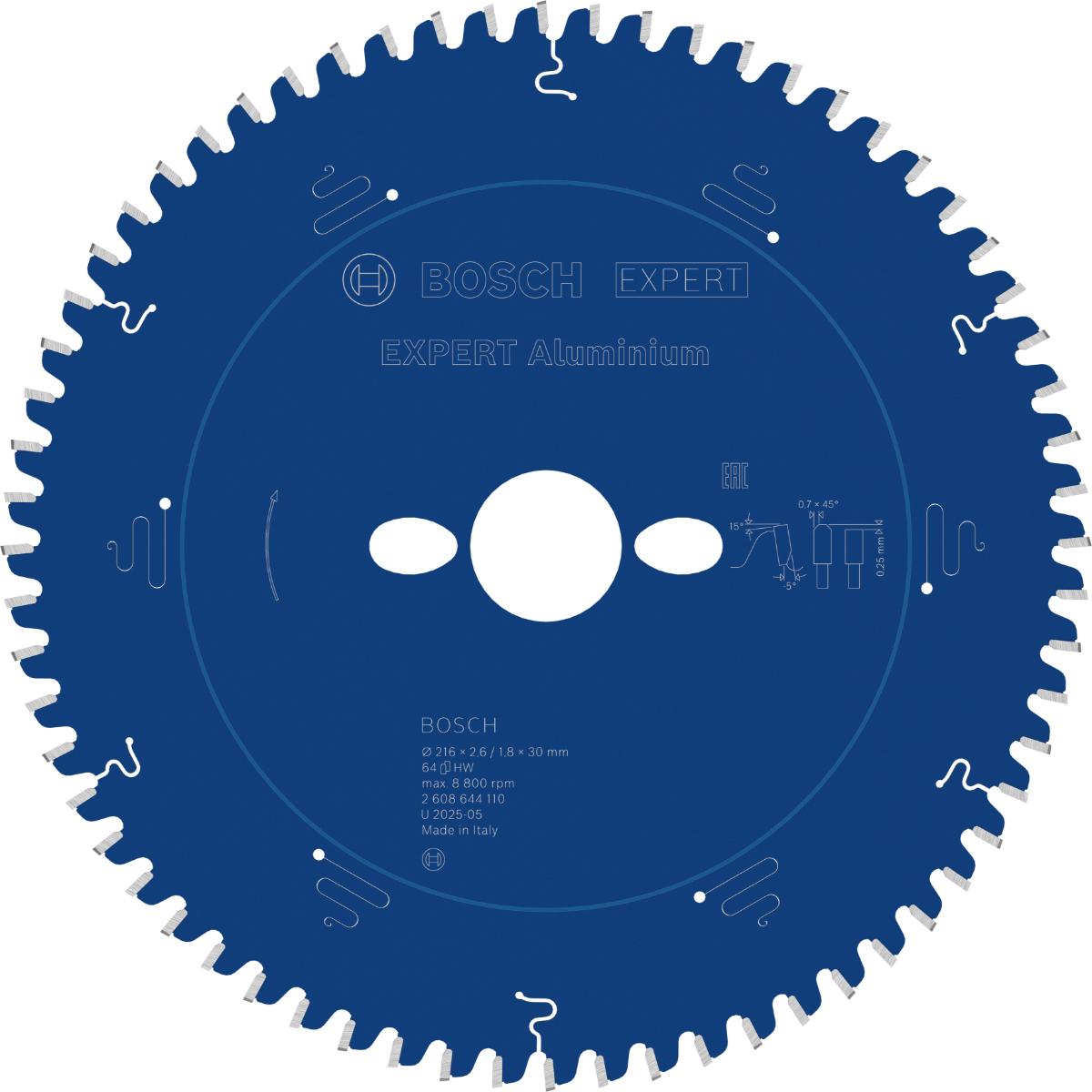 Bosch Kreissägeblatt Expert for Aluminium ø 216 mm