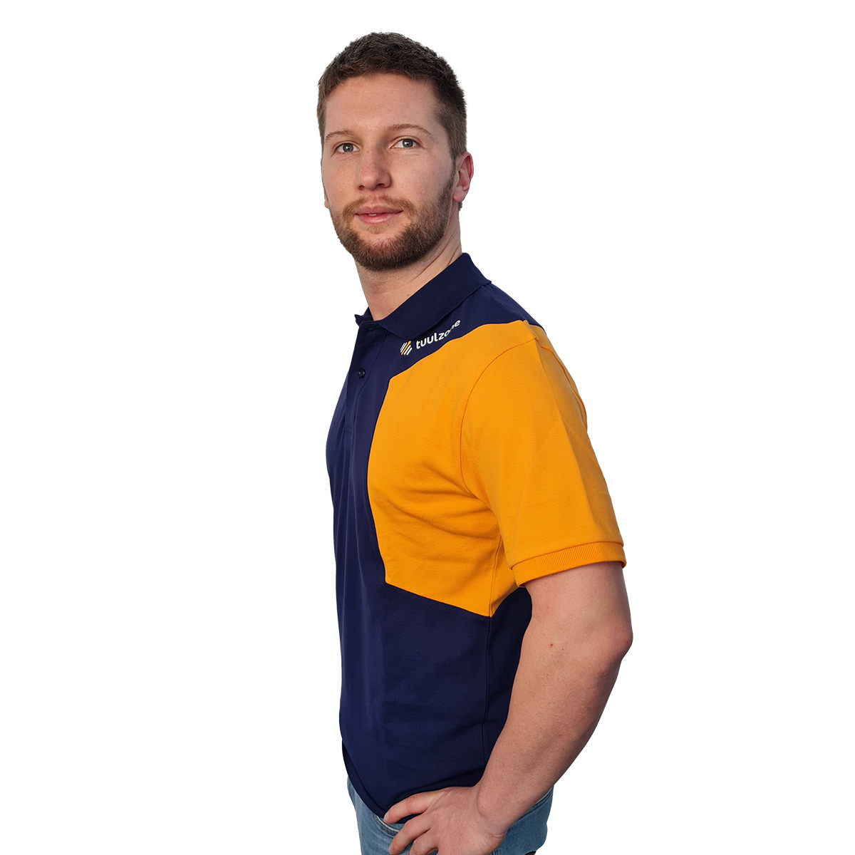 Premium Poloshirt Hexagon mit tuulzone Logo