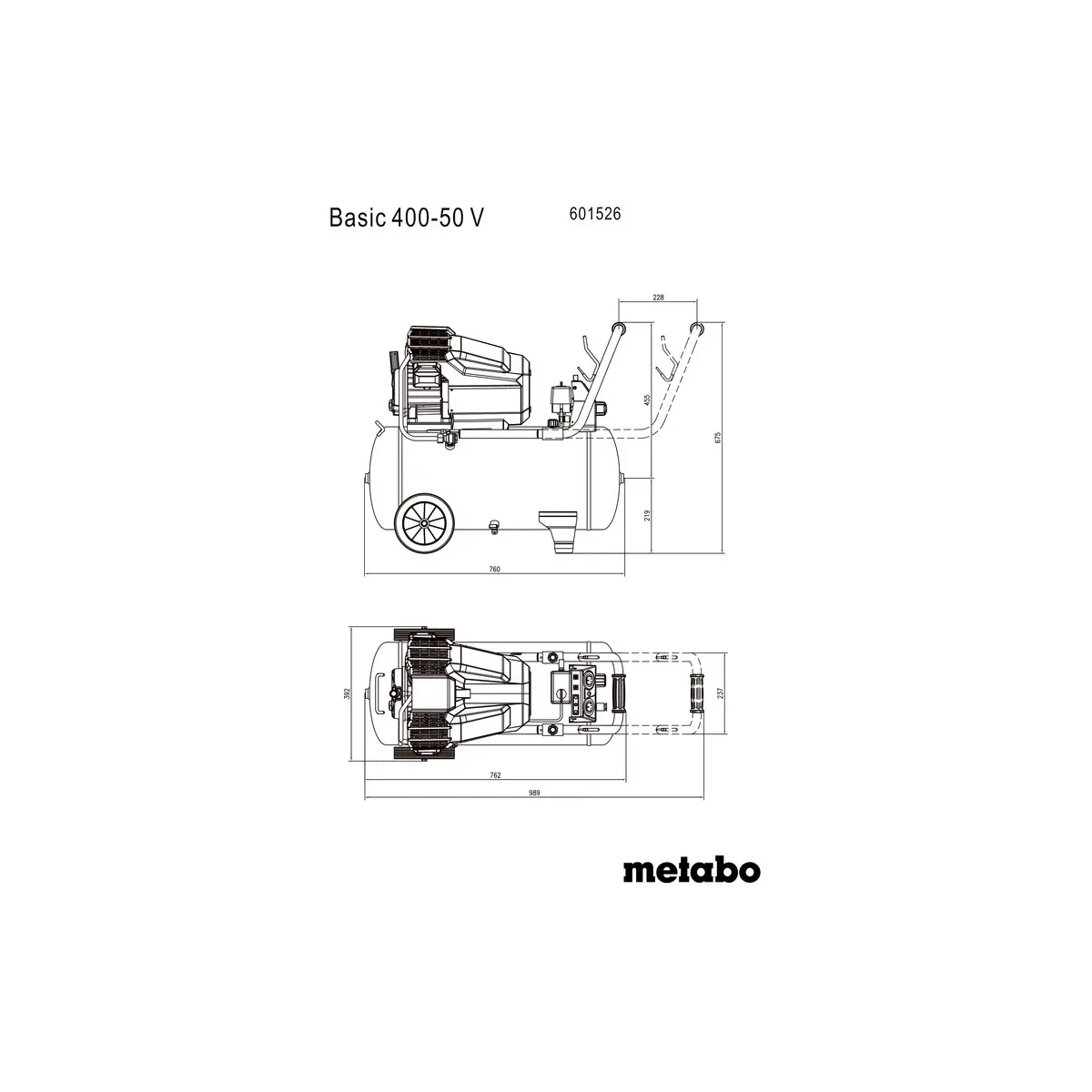 Metabo Kompressor Basic 400-50 V - Karton