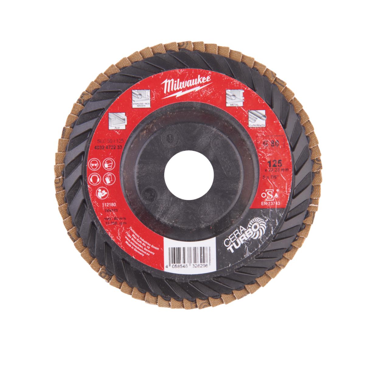 Milwaukee - Fächerschleifsch. SLC50/125 K80 Keramik - 4932472233