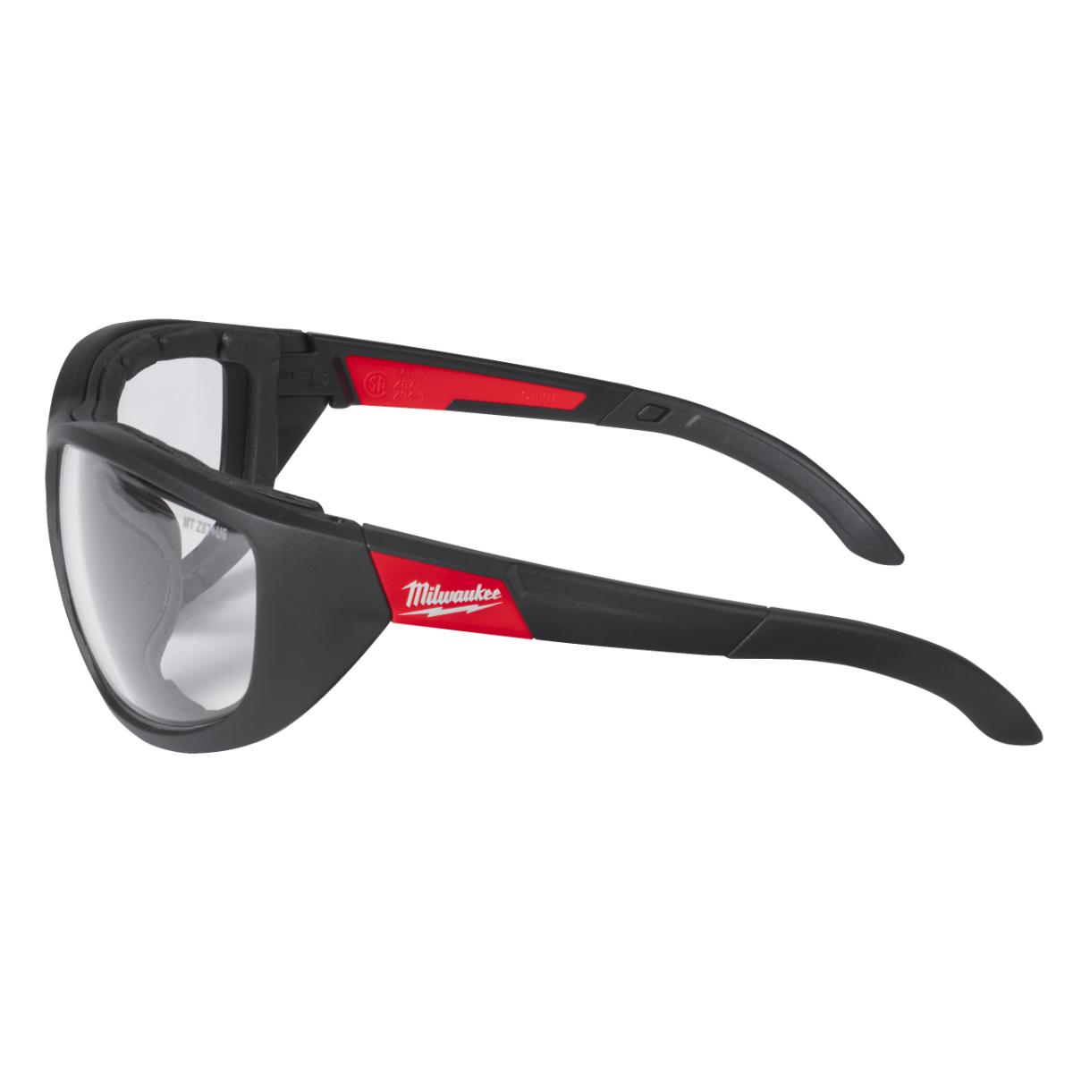 Milwaukee - High Performance PREMIUM Schutzbrille klar mit Schaumstoffauflage