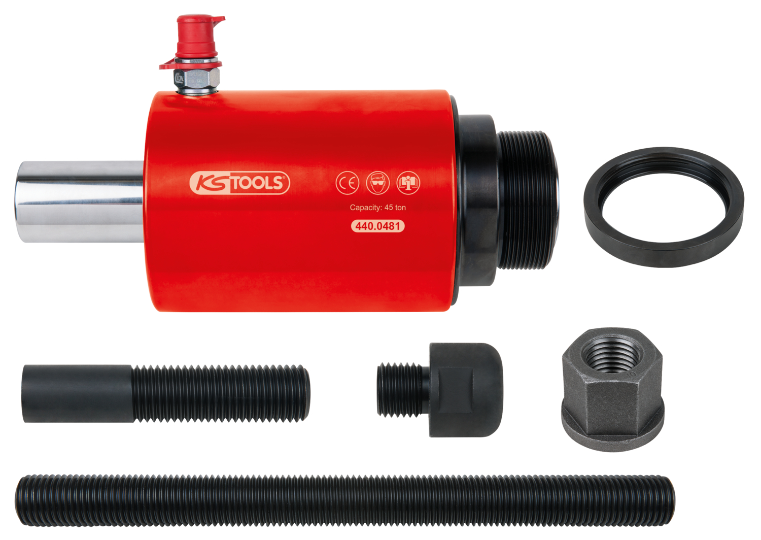 KS Tools Druck- und Zug-Hydraulikzylinder-Satz, 7-tlg