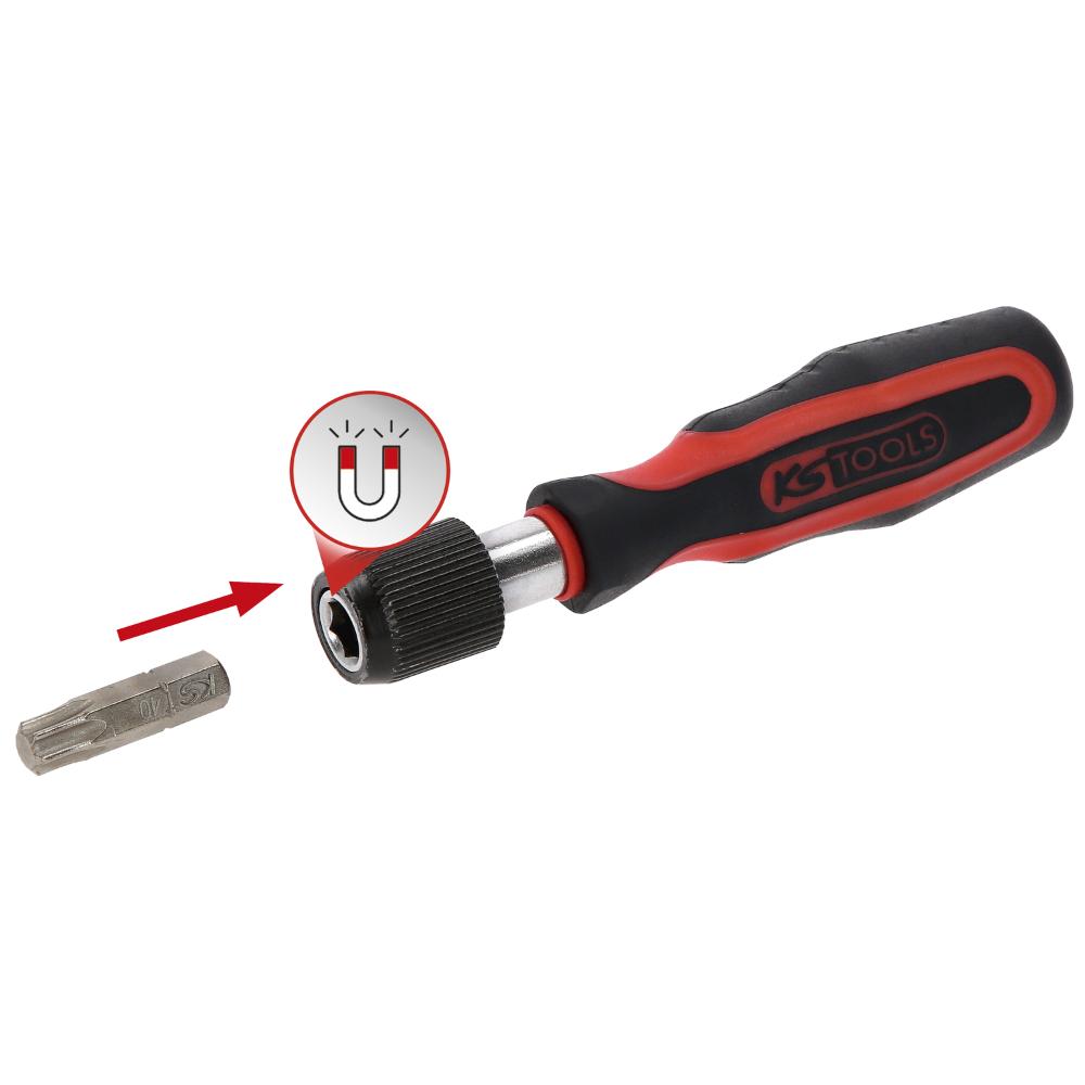 KS Tools 1/4 Zoll Mini-Bit Schraubendreher mit Schnellveriegelung