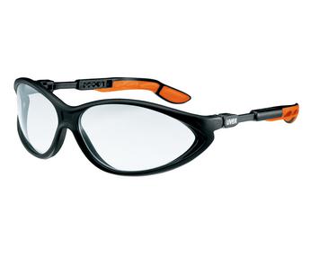uvex Bügelbrille cybric schwarz, orange