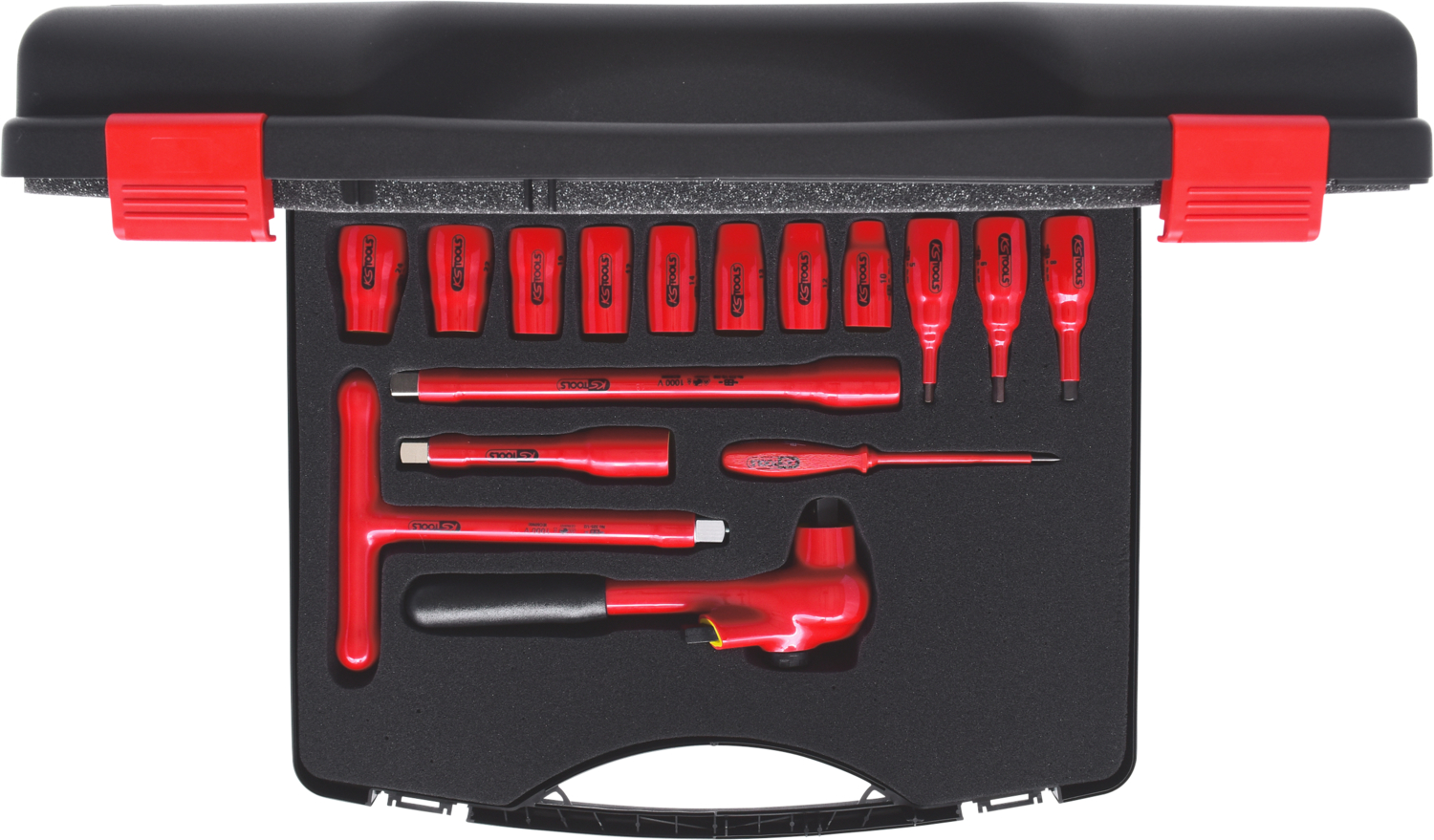 KS Tools 1/2" Steckschlüssel-Satz mit isolierten Werkzeugen, 16-tlg