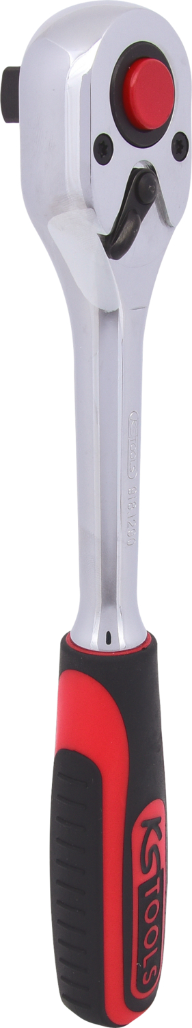 KS Tools 1/2" CHROMEplus Umschaltknarre, 72 Zahn, Kunststoffgriff